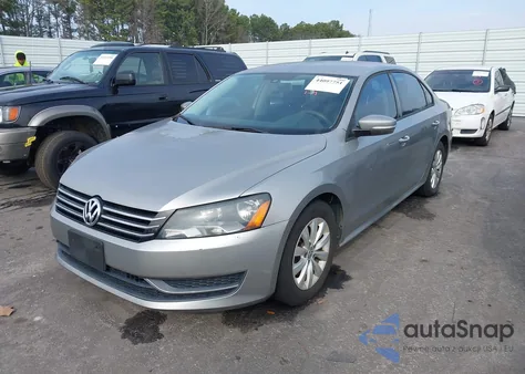 2013 Volkswagen Passat 2.5L S from USA, damaged, VIN 1VWAP7A39DC111312